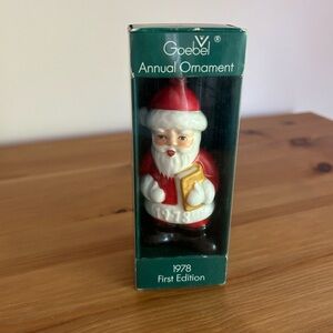 Goebel First Edition Santa Ornament